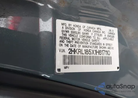 2001 Honda Odyssey Lx from USA, damaged, VIN 2HKRL185X1H617110
